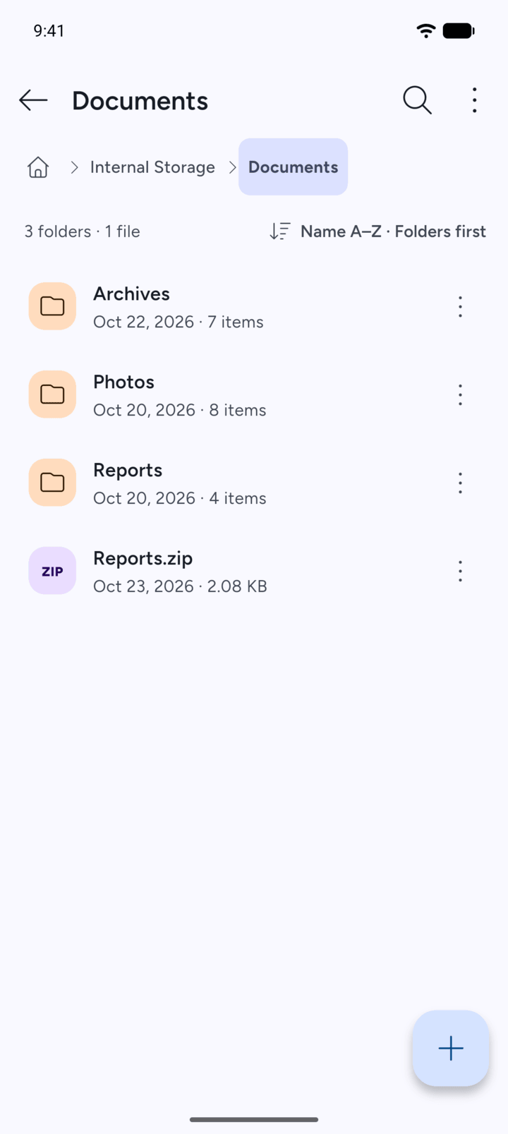 Step 1: Open the folder that holds the archive.
