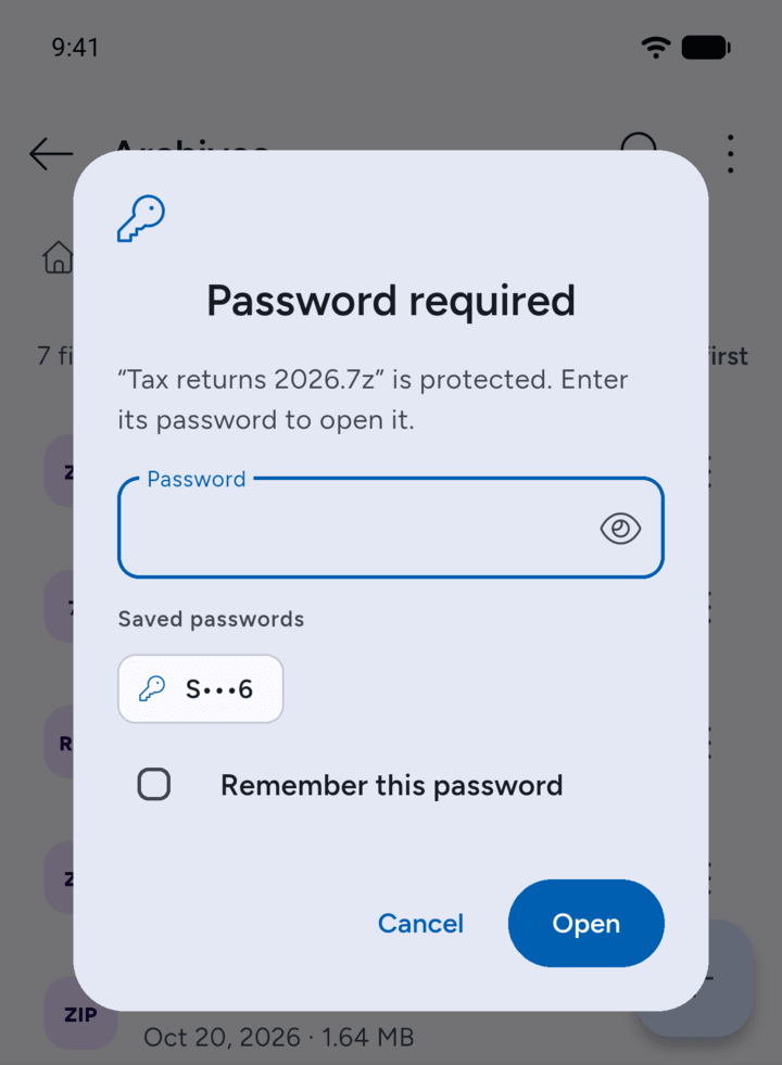 Step 2: Next time, your saved passwords show under Saved passwords in the password box.