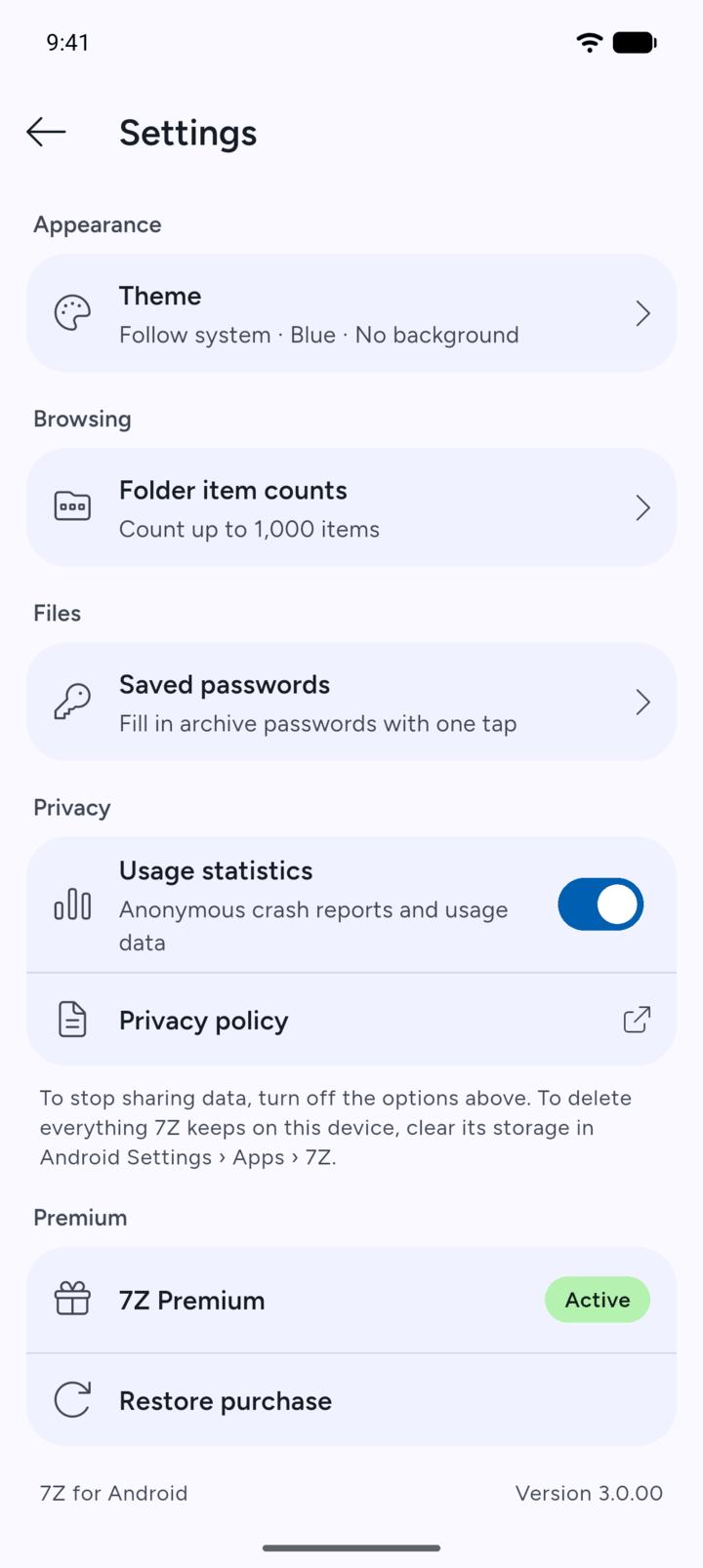 Step 3: In Settings, tap Saved passwords.