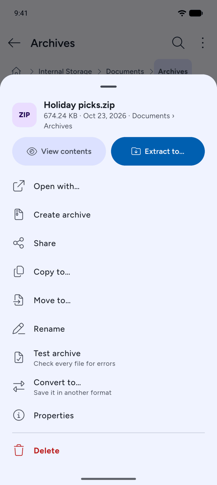 Step 2: Tap the three dots next to it and tap Move to…