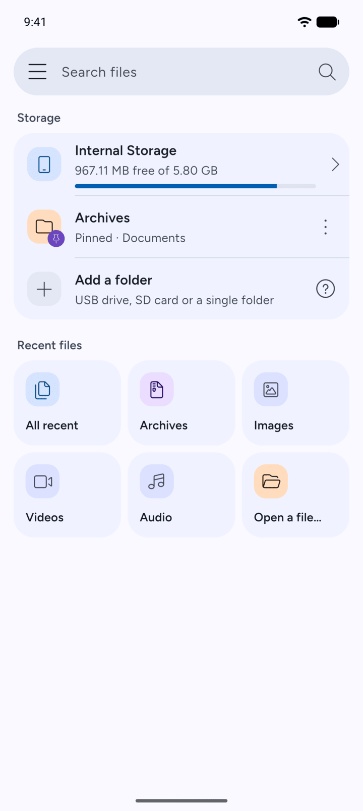 Step 1: On Home, look under Recent files.