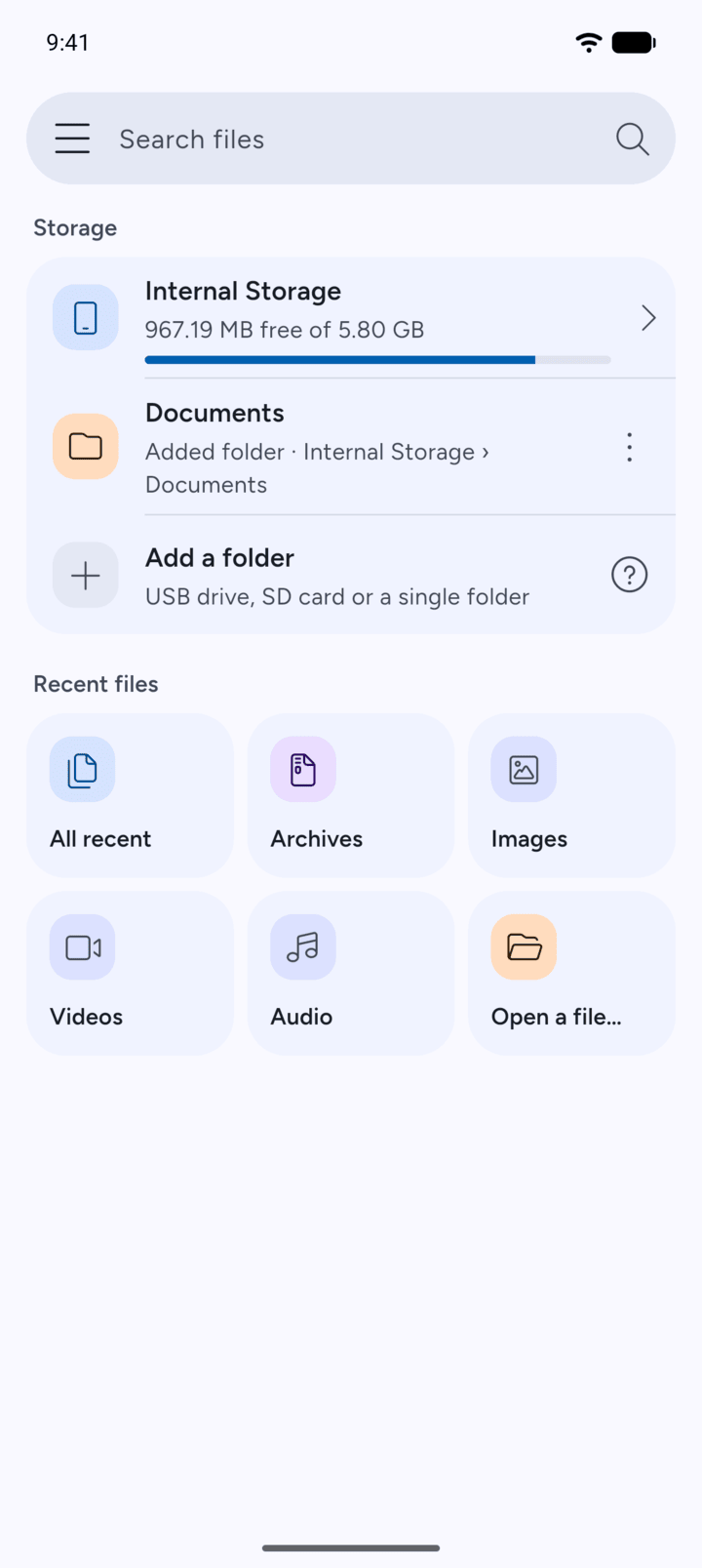 Step 1: On Home, tap the three dots next to the folder you added.