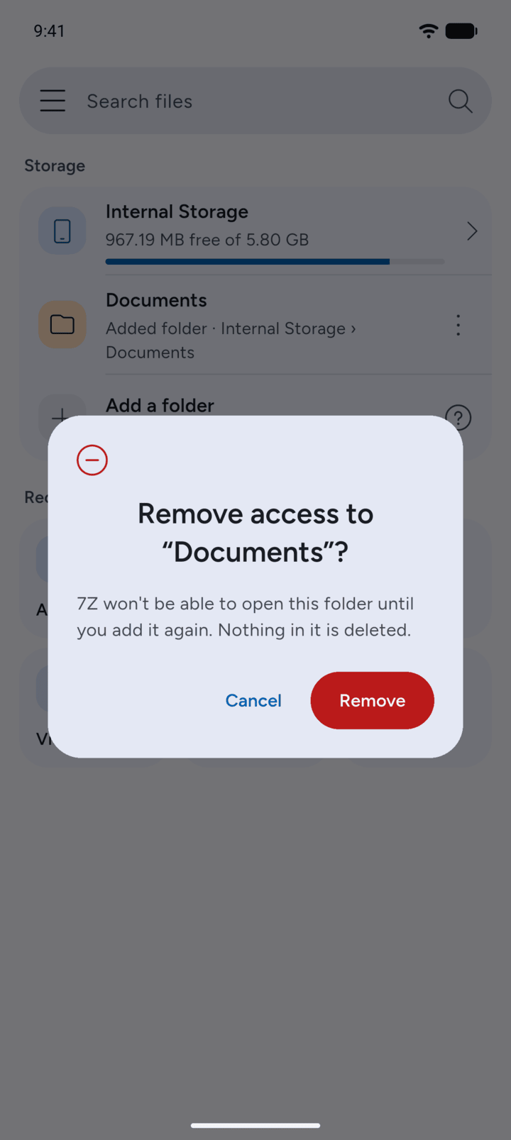 Step 3: Tap Remove to confirm.